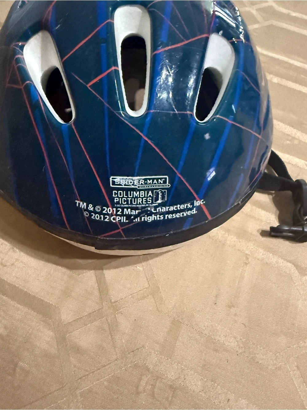 Youth small Spider-Man bike helmet